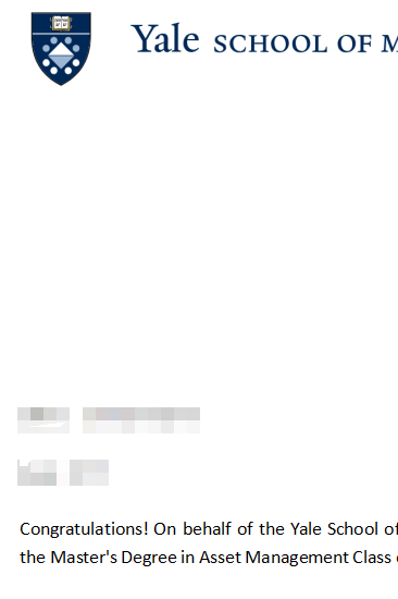 耶魯 | 資產管理Offer！優秀的學術成績搭配智友精準的申請策略，沖進Top沒那么難！